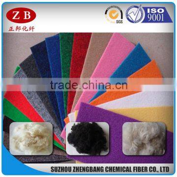 dope dyed insulation use recycled polyester staple fiber