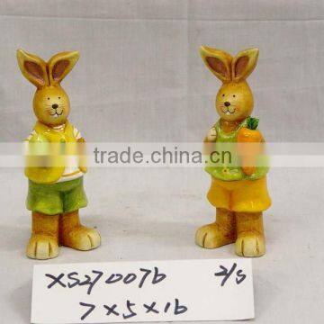 Terracotta rabbit,2asst.