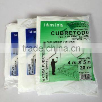 Plastic Drop Sheet/ PE Drop Cloth/ Dust Cover for Decoration photo-4