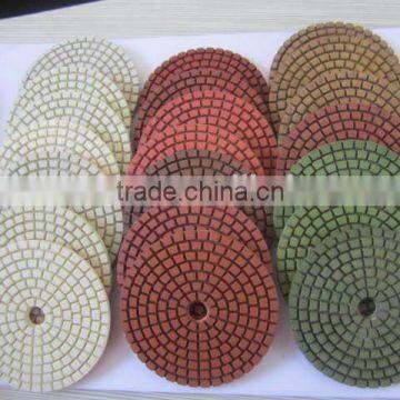 Resin Bonded Sunflower Polish Floor Concrete Wet Dry Diamond Pad photo-6