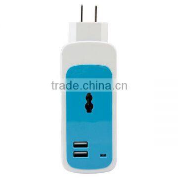3 in 1 Dual USB Universal Socket Mini Home Travel Charger