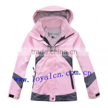 100% nylon 3 in 1 explore waterproof jacket & best raincoats for women