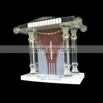 High Qualtiy Modern Plexiglass Church Pulpit Church Pedestal Pulpit Quality Choice Most Popular photo-2