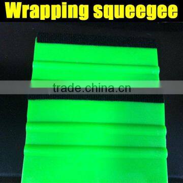 Wholesale good quality vinyl wrapping tools hard plastic scraper green color