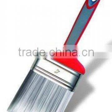 high quality synthetci filament /SRT bristle flat paint brush with rubber handle