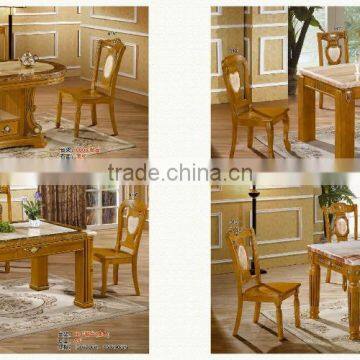 Oval shape Italian style marble dining table