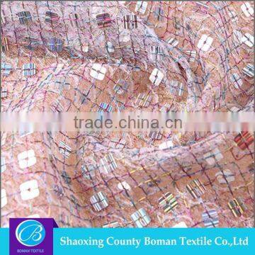 Fabric supplier High quality Fancy Embroidery sequin embroidered fabric