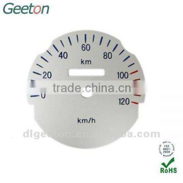Custom Chinese Screen Printing Flat PC Car Dashboard Tachometer