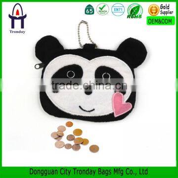 Panda coin pursecoin sorter purse, coin purse with metal ball chain