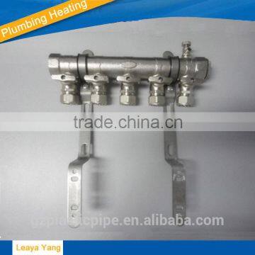 Underfloor heating brass manifold/5 ways Systems Brass Manifold/water manifold/2 way manifold/3 way manifold/brass fittings
