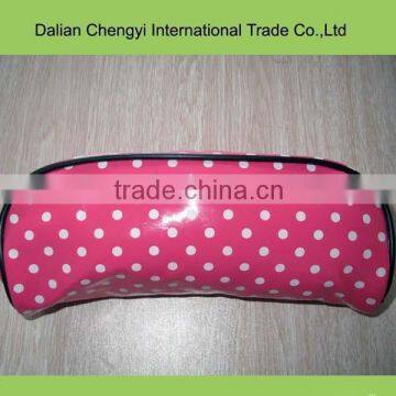 woman cosmetic bag factory oem quality with spots print