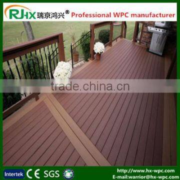 Resistant to rot for hollow composite decking board with waterproof interlocking composite decking