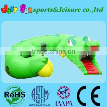 amazing inflatable crocodile tunnel