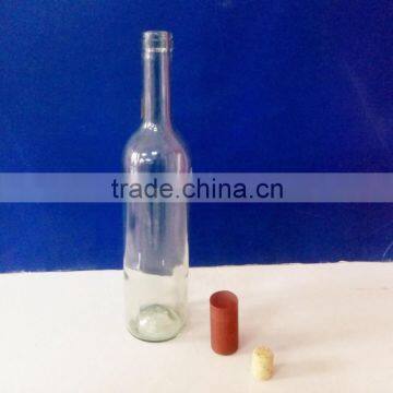 Cheap 750ml Round Glass Grape Wine Bottles With Cork photo-4