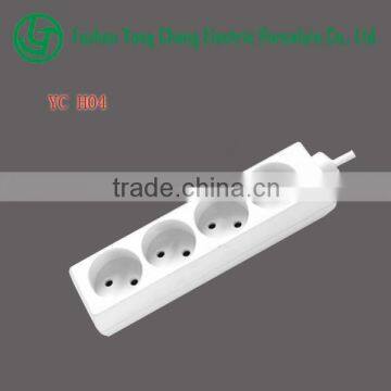 2015 hot sale Holland type 4 ways electrical socket power strip