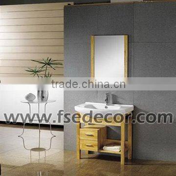 Solid Wood Floor Standing Bathroom Cabinet