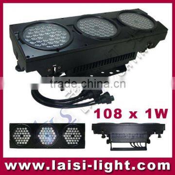 108pcs*1/3w three heads led par can/waterproof outdoor led light