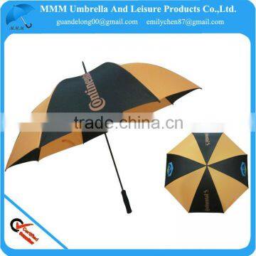 2014 continental golf umbrella-orange and black alternative umbrella