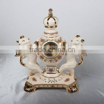 Home Decor Classic Luxury Clock / Porcelain Clock photo-4