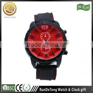 China popular two hands analog men silicone watch