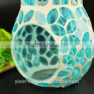 blue mosaic glass decorative oil burners