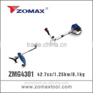 garden tool 42.7cc 2 stroke ZMG4301 function of grass cutter for grass pruning