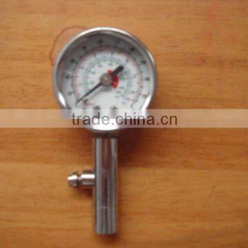 tyre pressure gauge/tyre depth gauge/black zinc alloy head and body/digital tyre pressure gauge