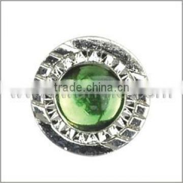 2015 year Fashion Jeans button with big green stone