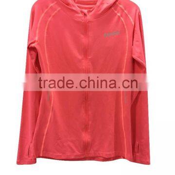 Santic woman custom running wear OEM service autumn winter Jacket