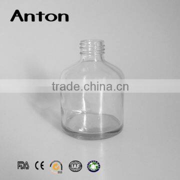 200ml 6oz Clear aroma reed diffuser glass bottle with stopper and screw cap