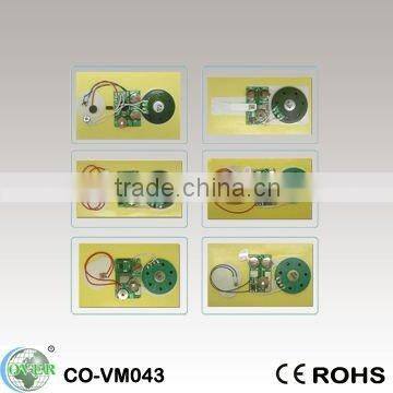 Promotional greeting card sound module/voice chips