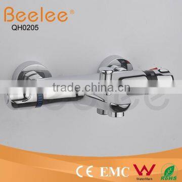 Brass Thermostatic Shower Facuet Wall Tap Mixer With Divertor photo-2