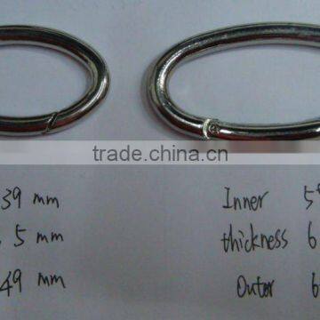 hinged gate ring 38 mm metallic gate rings