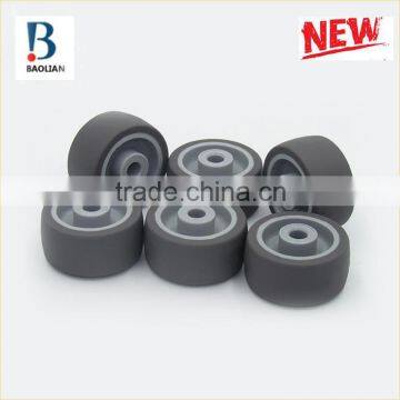 2016 Newest Durable 36.5mm Grey TPU Ball Rubber Caster Wheels With Shaft photo-4