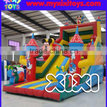 Commercial inflatable dry slide for kids, inflatable slide for amusement park