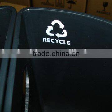 ABS Fire Resistant Plastic Twin Dustbin for Hotel photo-2