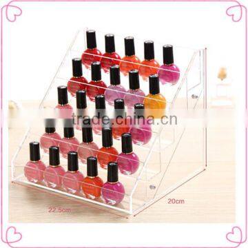 Hot sale clear acrylic nail polish display rack