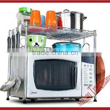 2-tier Pastoral Chromed Wire Shelf