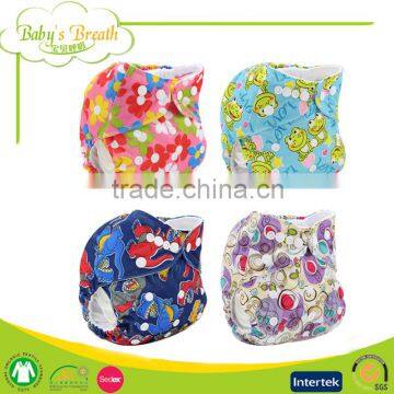 PSF-10 printed soft breathable oem pororo aio baby fit cloth diapers cover