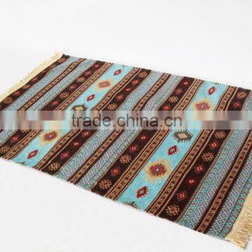 Colorful Chenille Muslim woven prayer rug, prayer mat