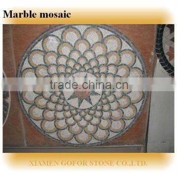 Round parttern marble mosaic tile