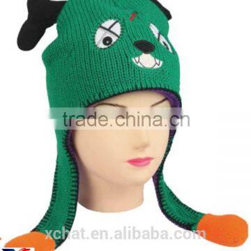 Knitted different kinds of animal pattern deer hat