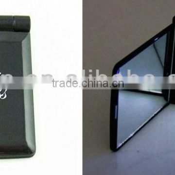 Plastic folding mackup mirror with 6 LED light