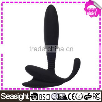 silicone Male Prostate Massager black Waterproof Best Anal Sex Toys for Men