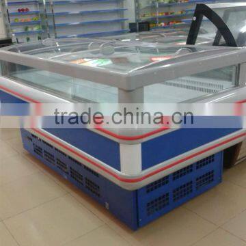 Supermarket Display Seafood Chest Freezer Showcase With Remote Compressor