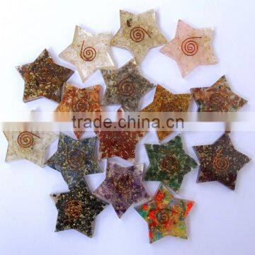 Mix Chakra Orgone star : Orgone Merkaba 5 Pointed