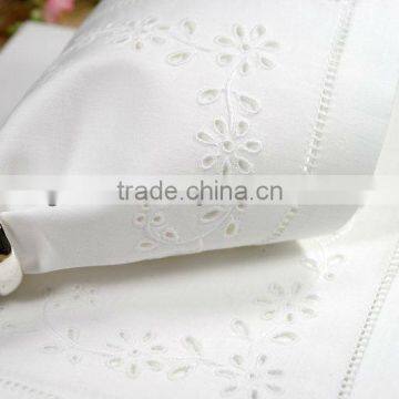 hand embroidery napkin ,hemstitch napkin