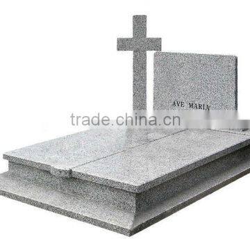 white marble cross monument