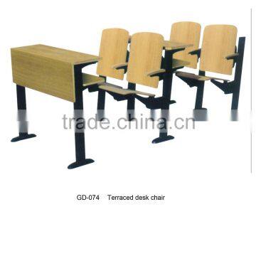 steel public classroom desk&chair