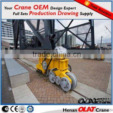 3D Design Drawing Customizable Industrial steel crane trolley rail wheels